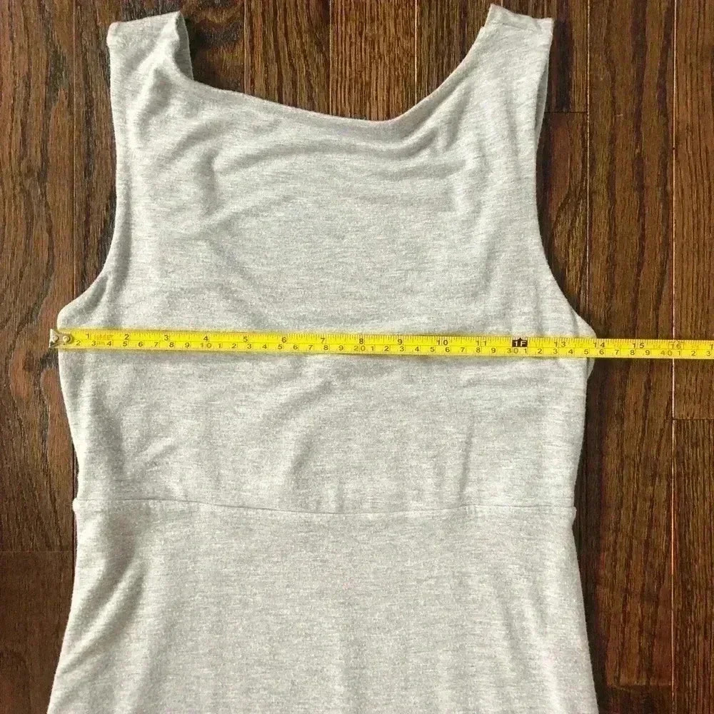 Athleta Women’s XS Grey Maxi Dress Straight Fit w/Low-Cut Back - Picture 8 of 10